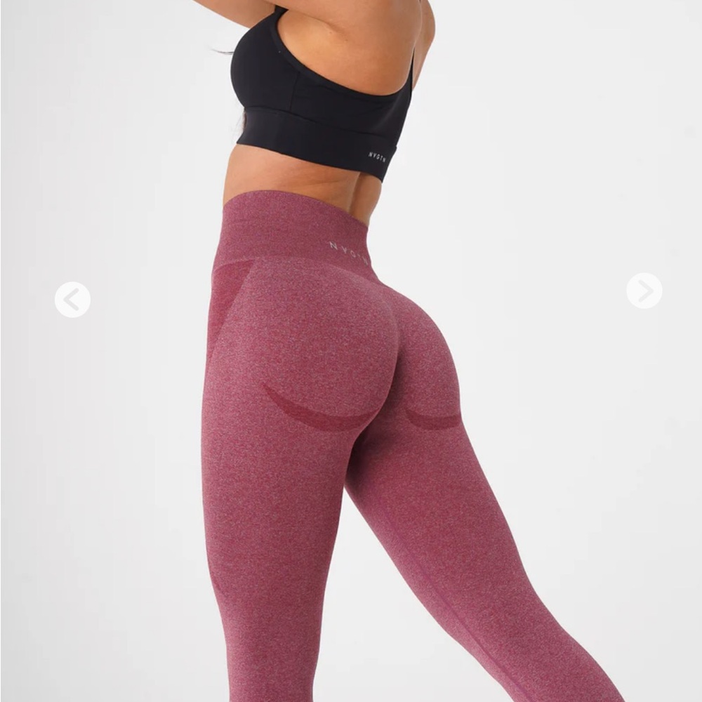 Maroon Contour Seamless Leggings